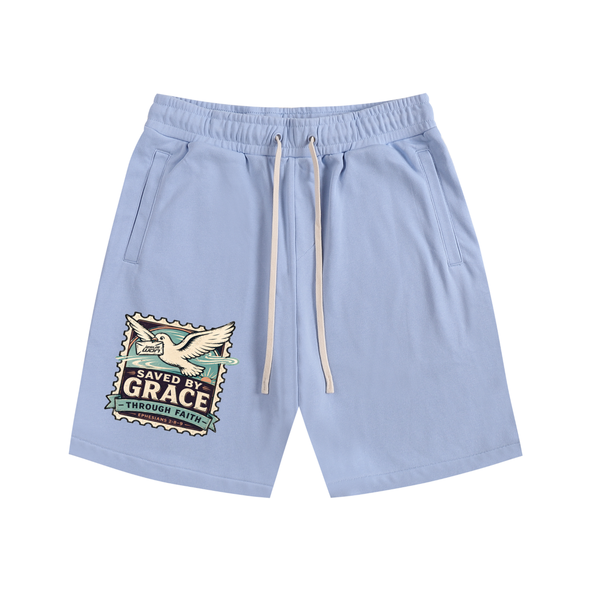 Saved by Grace though Faith Shorts