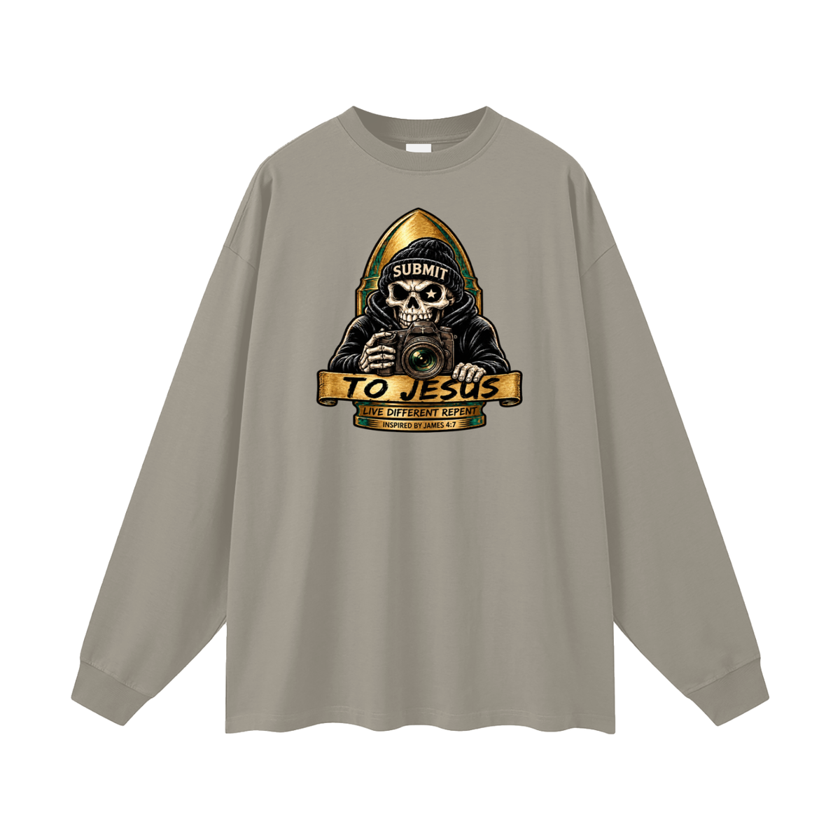 SUBMIT TO JESUS LIVE DIFFERENT REPENT INSPIRED BY JAMES 4:7 Long Sleeve T-Shirt