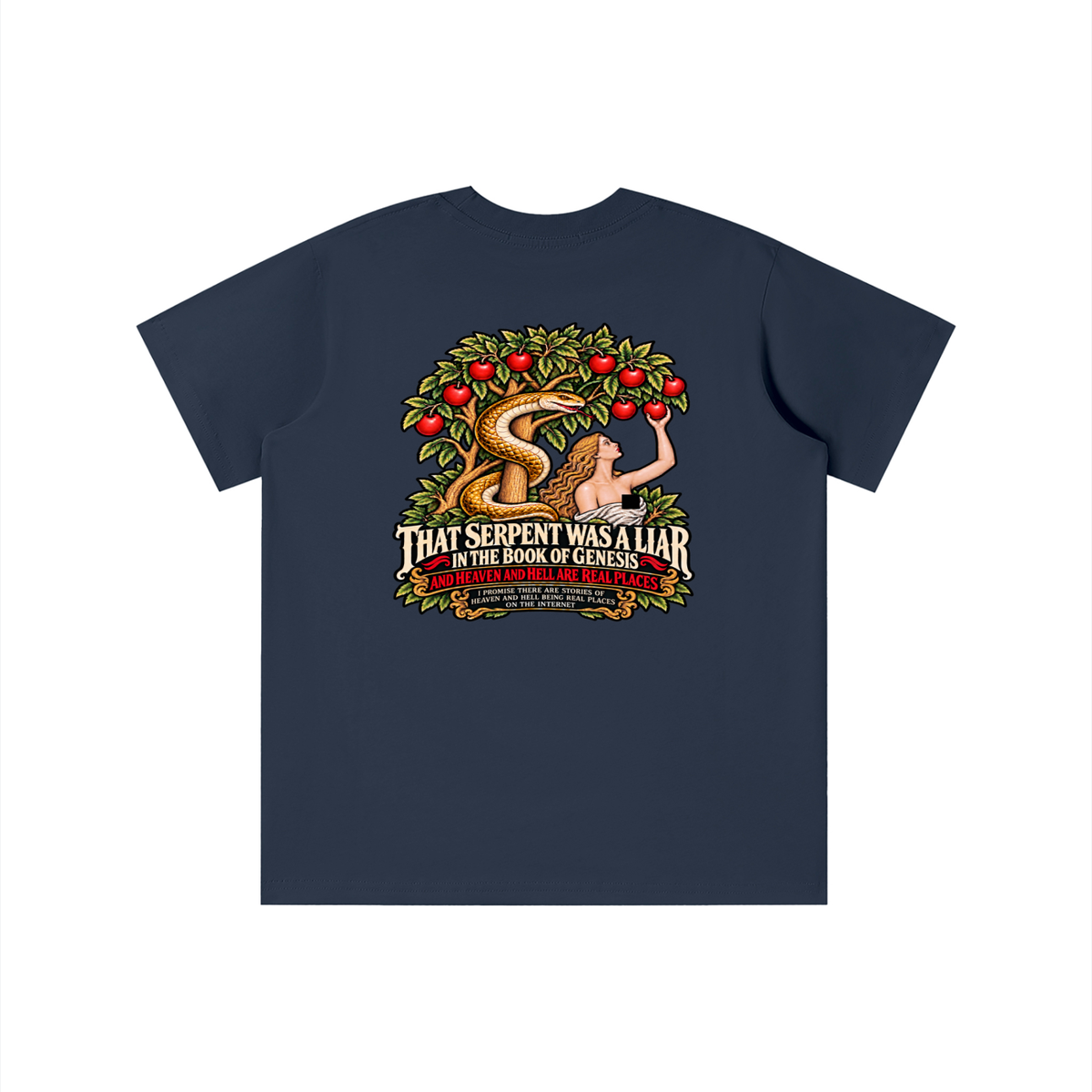 REVIVAL ARMOUR THAT SERENT WAS A LIAR IN THE BOOK OF GENESIS AND HEAVEN AND HELL ARE REAL PLACES I PROMISE THESE ARE STORIES OF HEAVEN AND HELL BEING REAL PLACES ON THE INTERNET youth T-shirt
