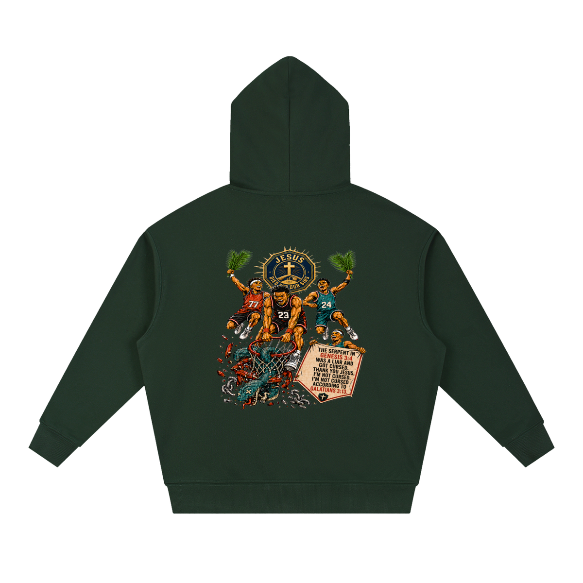 THE SERPENT IN GENESIS 3:4 WAS A LIAR AND GOT CURSED. THANK YOU JESUS. I'M NOT CURSED. I'M NOT CURSED ACCORDING TO GALATIANS 3:13. Hoodie