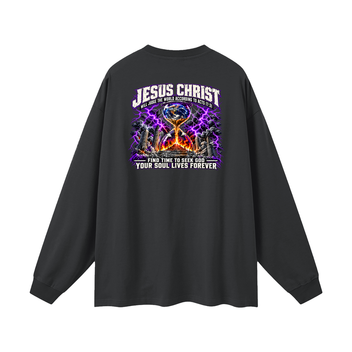 THE STRUGGLE IS REAL BUT SO IS JESUS - INSPIRED BY 1 PETER 5:10 - Long Sleeve T-Shirt