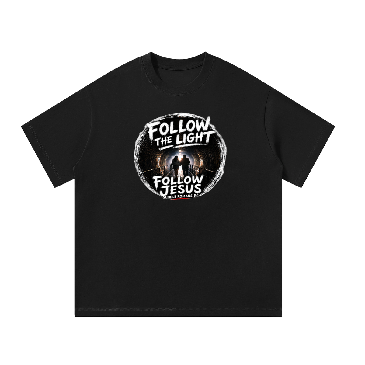 Follow the light follow Jesus T-Shirt