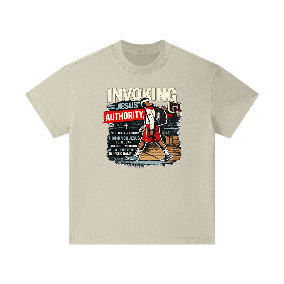 INVOKING JESUS' AUTHORITY, PROTECTION, & VICTORY THANK YOU JESUS I STILL CAN CAST OUT DEMONS ON MICHAELJPHELPS.NET IN JESUS NAME. Kids T-Shirt