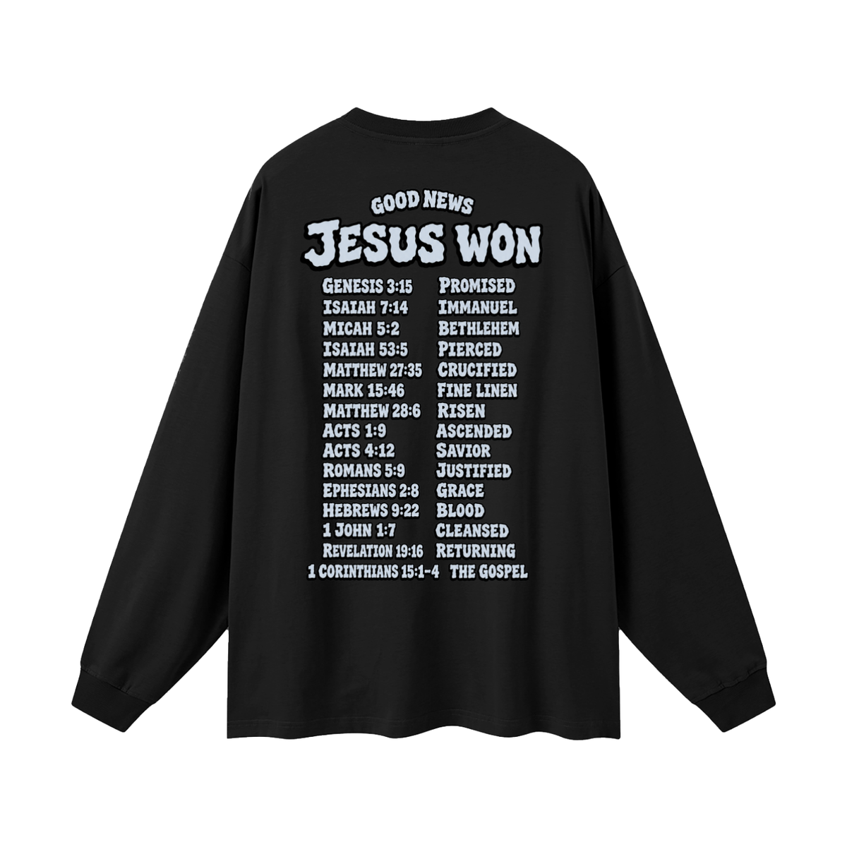 Jesus Won Long Sleeve T-Shirt