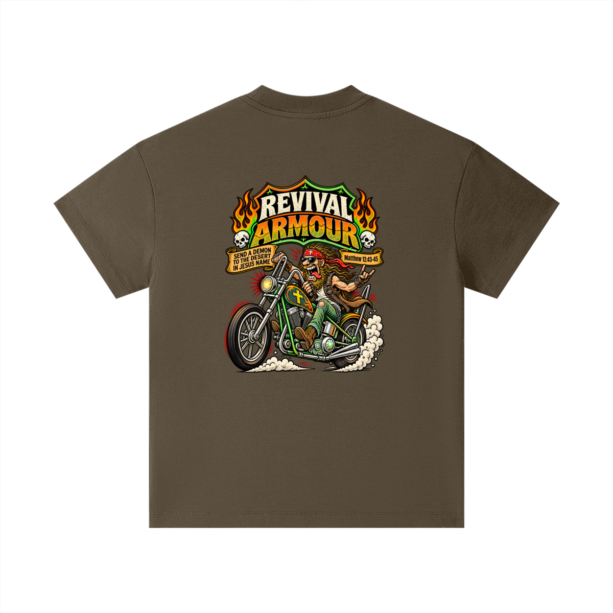 REVIVAL ARMOUR SEND A DEMON TO THE DESERT IN JESUS NAME [MATTHEW 12:43-45] Kids T-Shirt