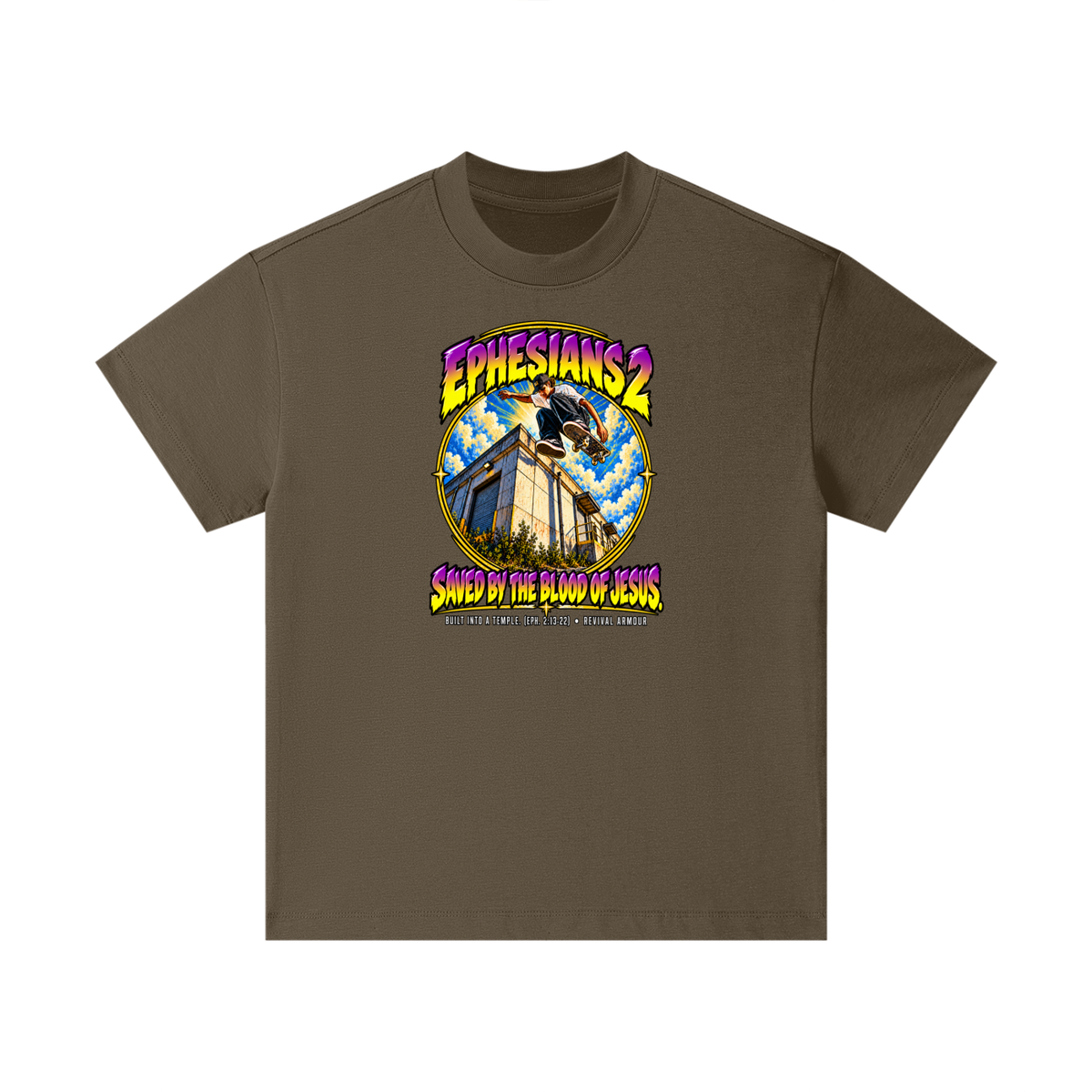 EPHESIANS 2 SAVED BY THE BLOOD OF JESUS BUILT INTO A TEMPLE. (EPH. 2:13-22) Kids T-Shirt