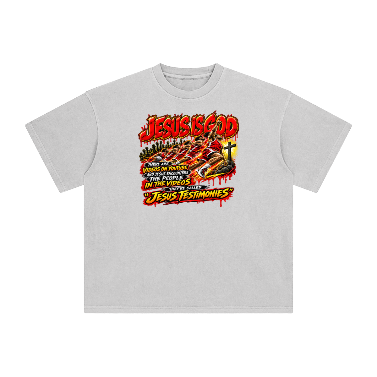 JESUS IS GOD THERE ARE VIDEOS ON YOUTUBE AND JESUS ENCOUNTERS THE PEOPLE IN THE VIDEOS THEY'RE CALLED "JESUS TESTIMONIES" T-Shirt