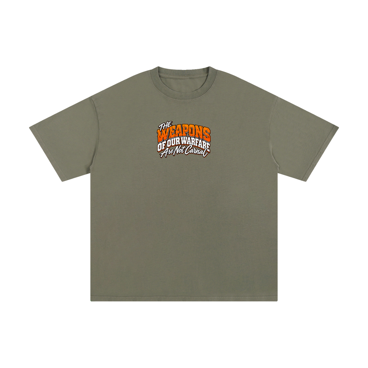THE WEAPONS OF OUR WARFARE ARE NOT CARNAL HE IS COMMANDING EVIL SPIRITS TO LEAVE IN THE NAME OF JESUS - LUKE 10:19 - T-Shirt