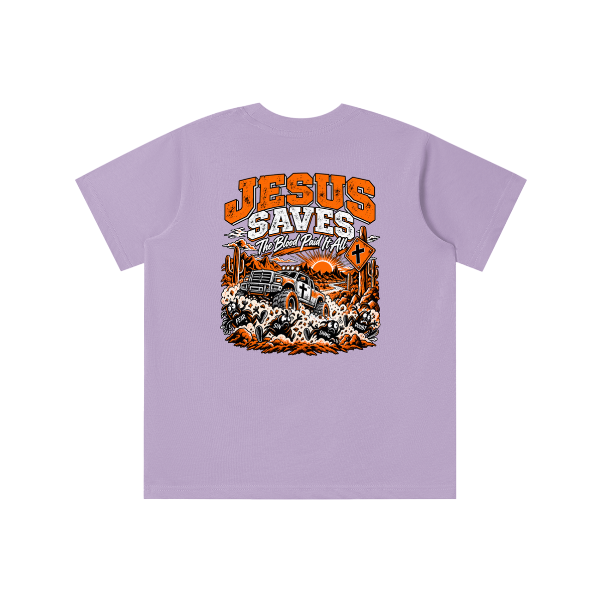 JESUS DIED FOR FOR OUR SINS THAT'S THE GOOD NEWS 1 CORTHIANS 15:1-4 JESUS SAVES THE BLOOD PAID IT ALL youth' T-shirt