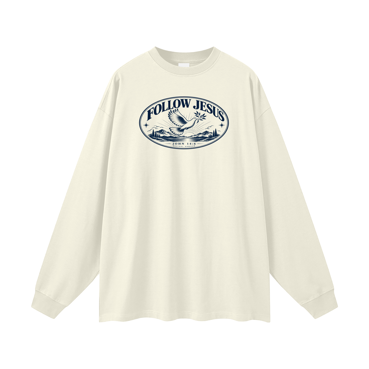 FOLLOW JESUS - JOHN 14:6 - REVIVAL ARMOUR Long Sleeve T-Shirt