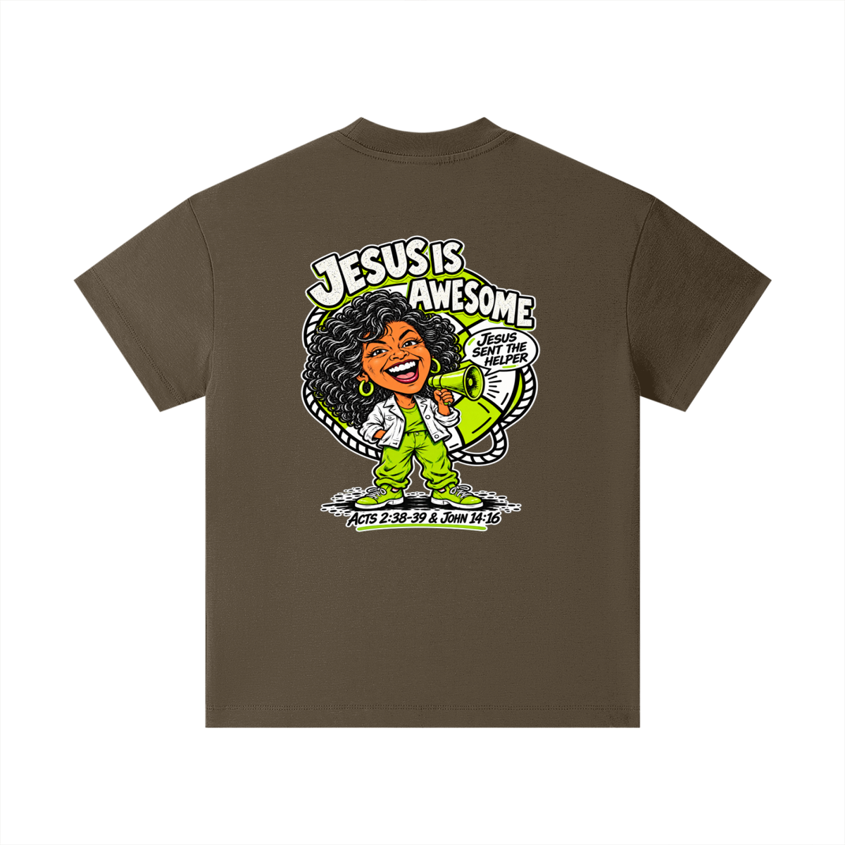JESUS IS AWESOME JESUS SENT THE HELPER  Kids T-Shirt