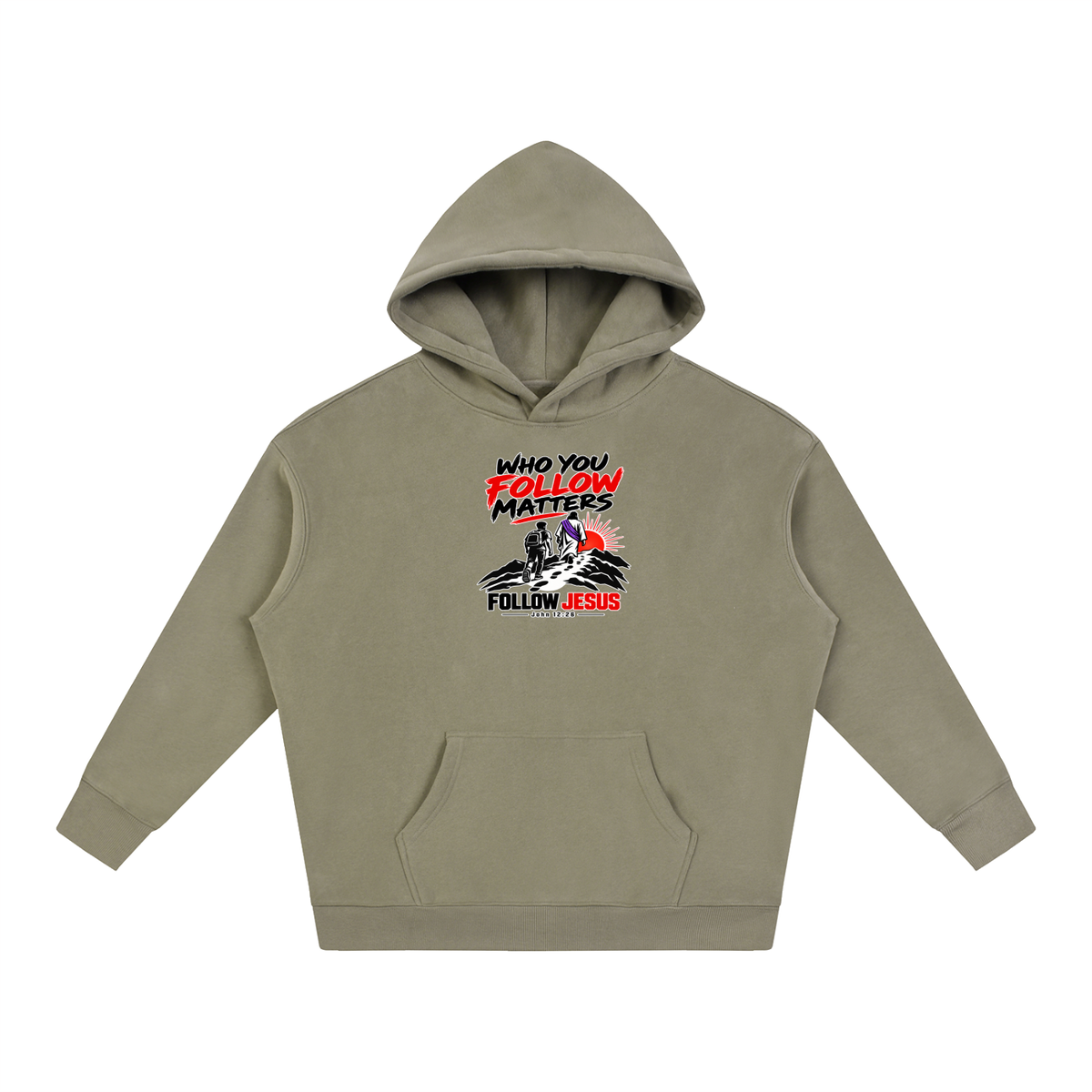 WHO FOLLOW MATTERS FOLLOW JESUS - JOHN 12:26 - Hoodie
