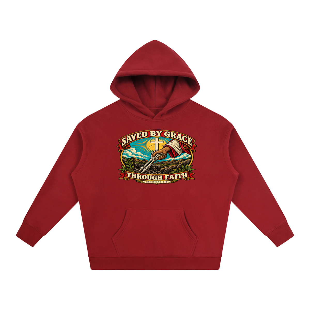 Saved by Grace through Faith Hoodie