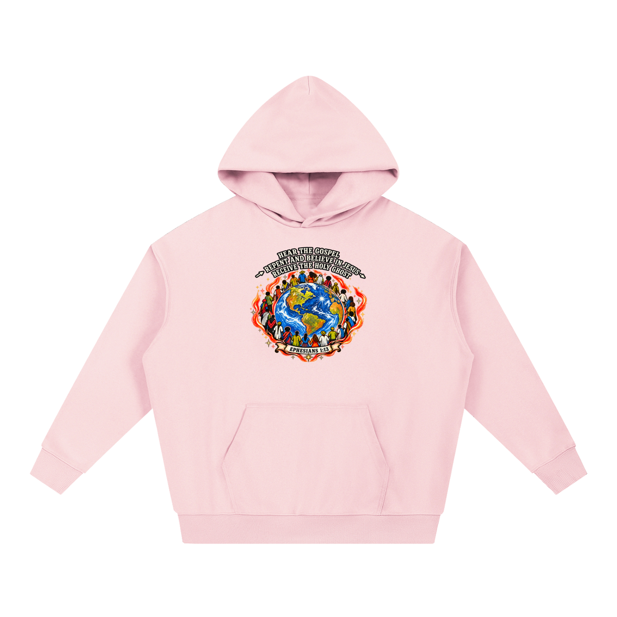 Hear the Gospel > repent and believe in Jesus > Receive the Holy Ghost Hoodie