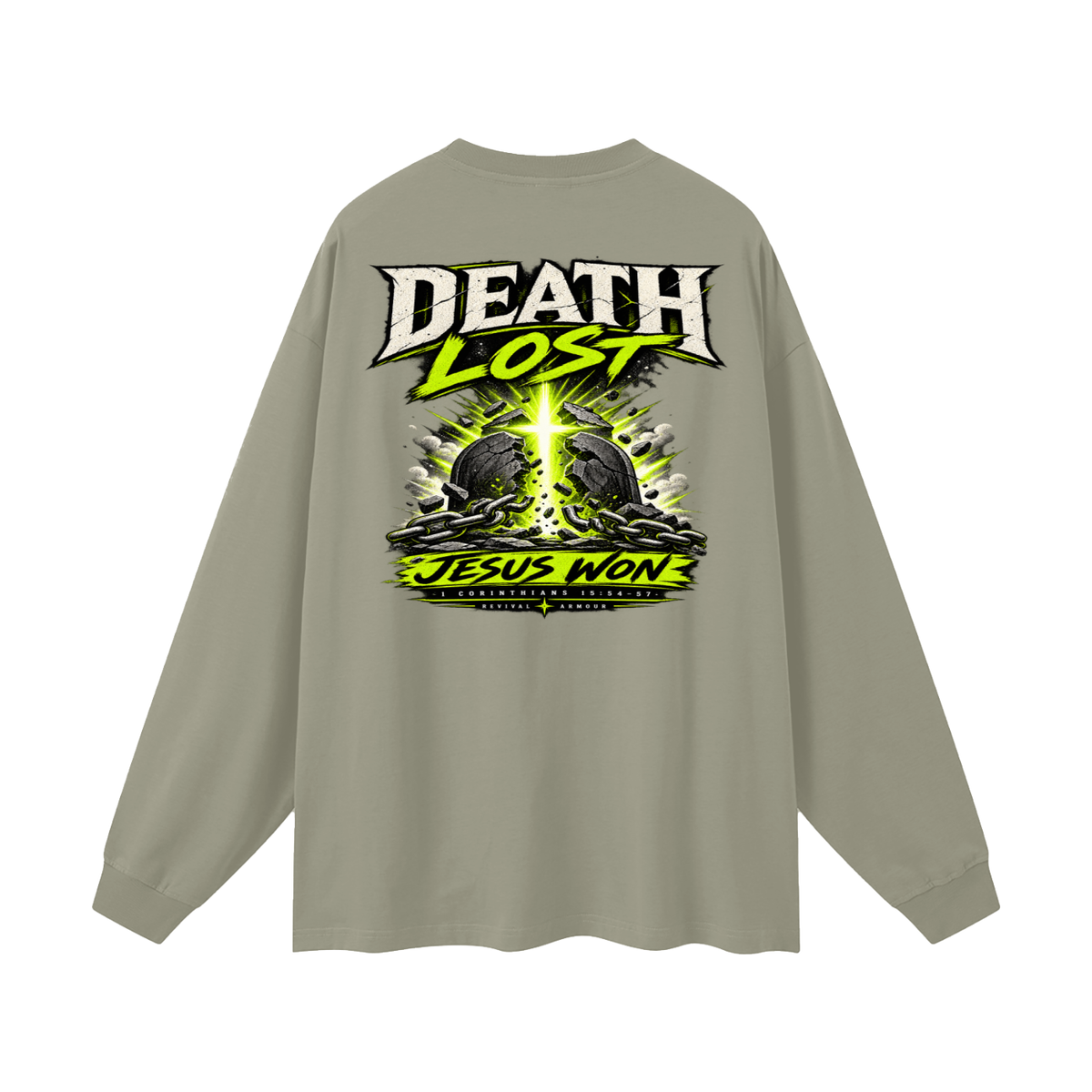 Death Lost Jesus Won Long Sleeve T-Shirt