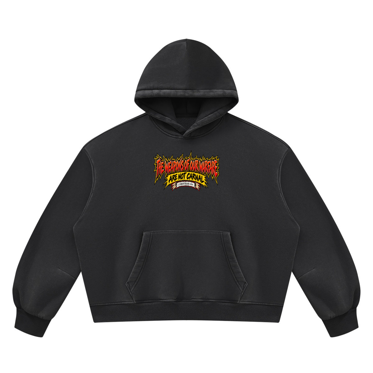 THE WEAPONS OF OUR WAREFARE ARE NOT CARNAL (2 CORINTHIANS 10:4) Hoodie