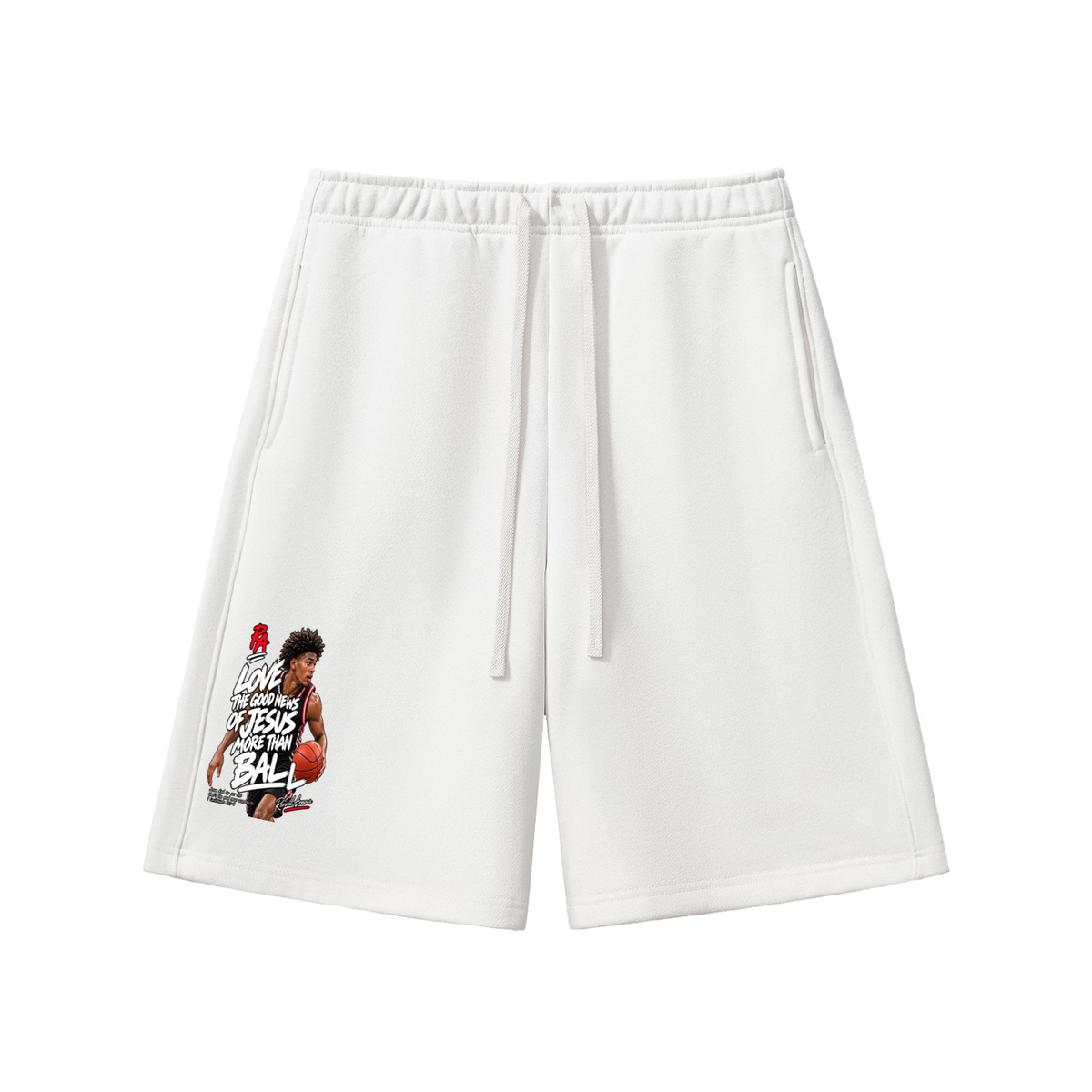 LOVE THE GOOD NEWS OF JESUS MORE THAN BALL Shorts