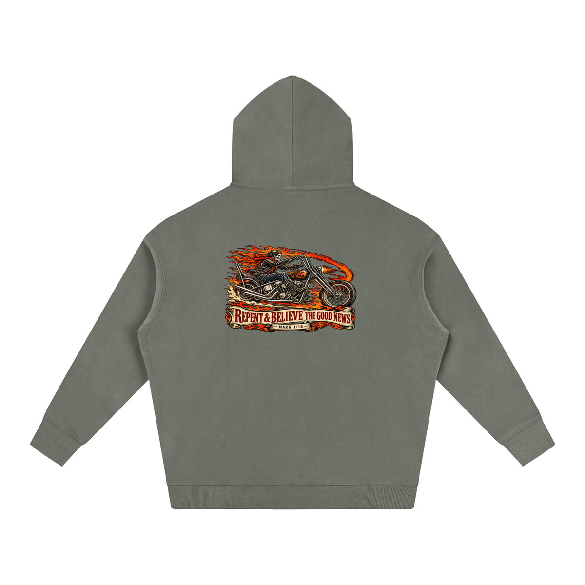 JESUS SAVES REPENT & BELIEVE THE GOOD NEWS - MARK 1:15 - Hoodie