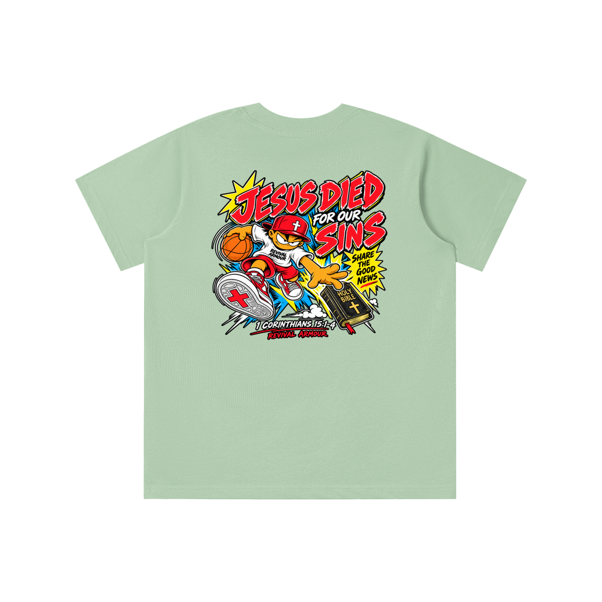 REVIVAL EST. 2026 ARMOUR JESUS DIED FOR OUR SINS youth T-shirt