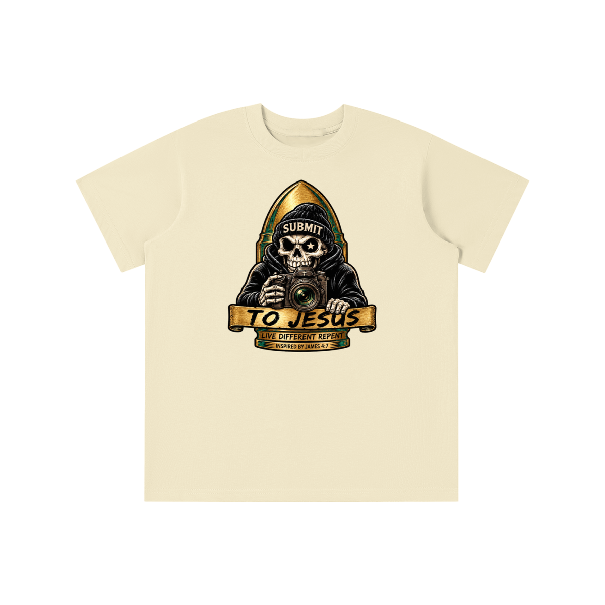 SUBMIT TO JESUS LIVE DIFFERENT REPENT INSPIRED BY JAMES 4:7 youth T-shirt