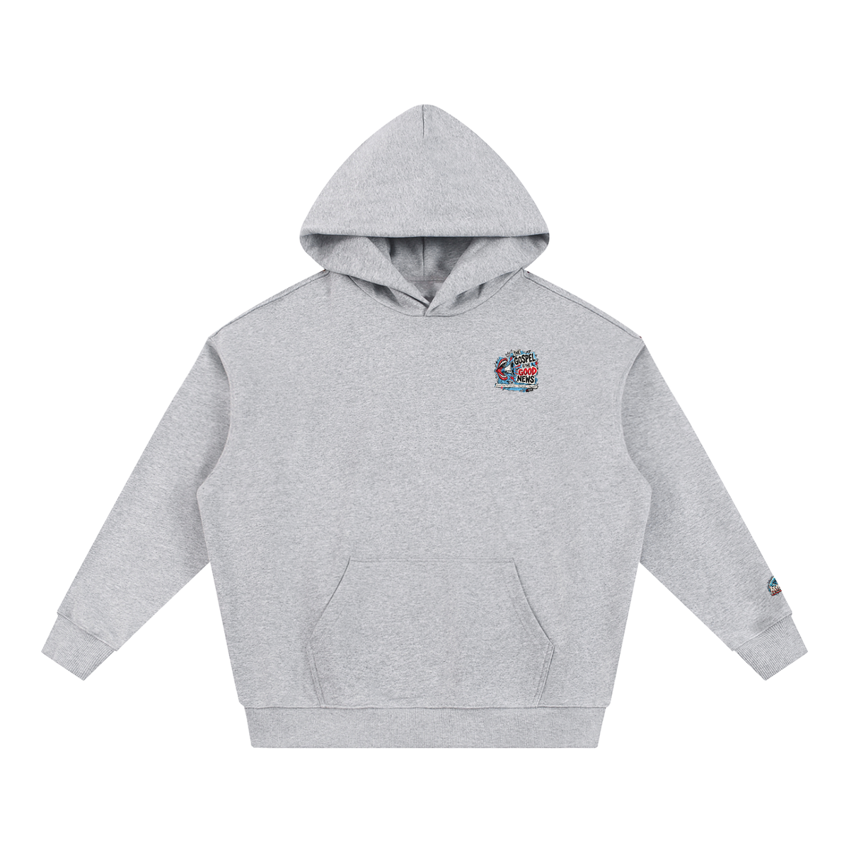 THE GOSPEL IS THE GOOD NEWS CHRIST DIED FOR OUR SINS . WAS BURIED . ROSE AGAIN -- 1 CORINTHIANS 15:1-4 -- Hoodie