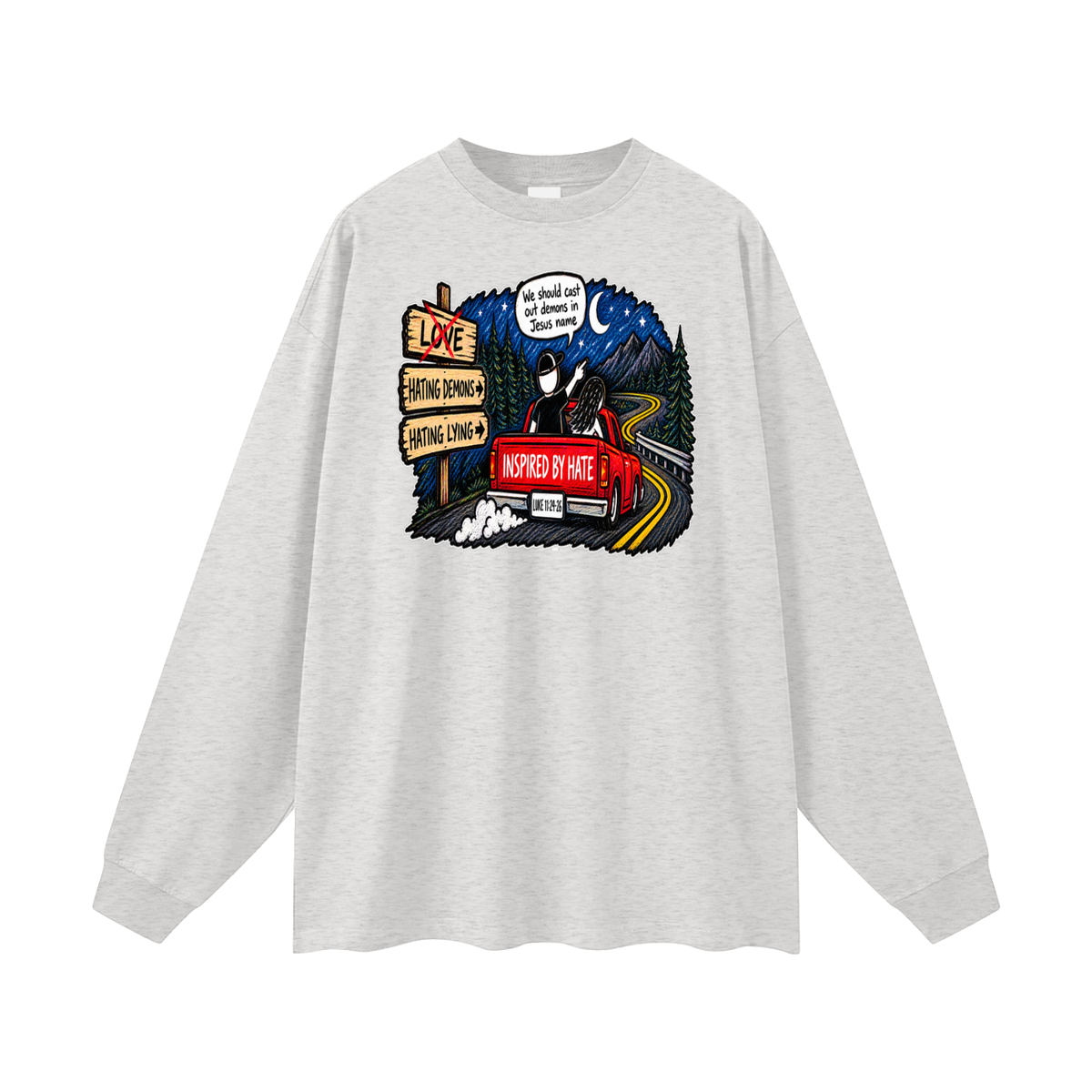 INSPIRED BY HATE Long Sleeve T-Shirt
