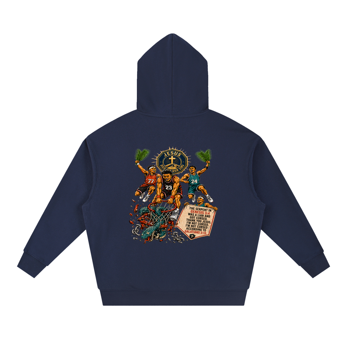 THE SERPENT IN GENESIS 3:4 WAS A LIAR AND GOT CURSED. THANK YOU JESUS. I'M NOT CURSED. I'M NOT CURSED ACCORDING TO GALATIANS 3:13. Hoodie
