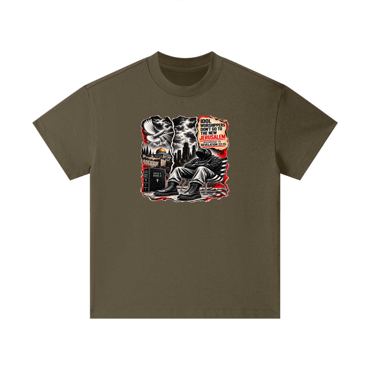 IDOL WORSHIPPERS DON'T GO TO NEW JERUSALEM ACCORDING TO REVELATION 22:15 Kids T-Shirt