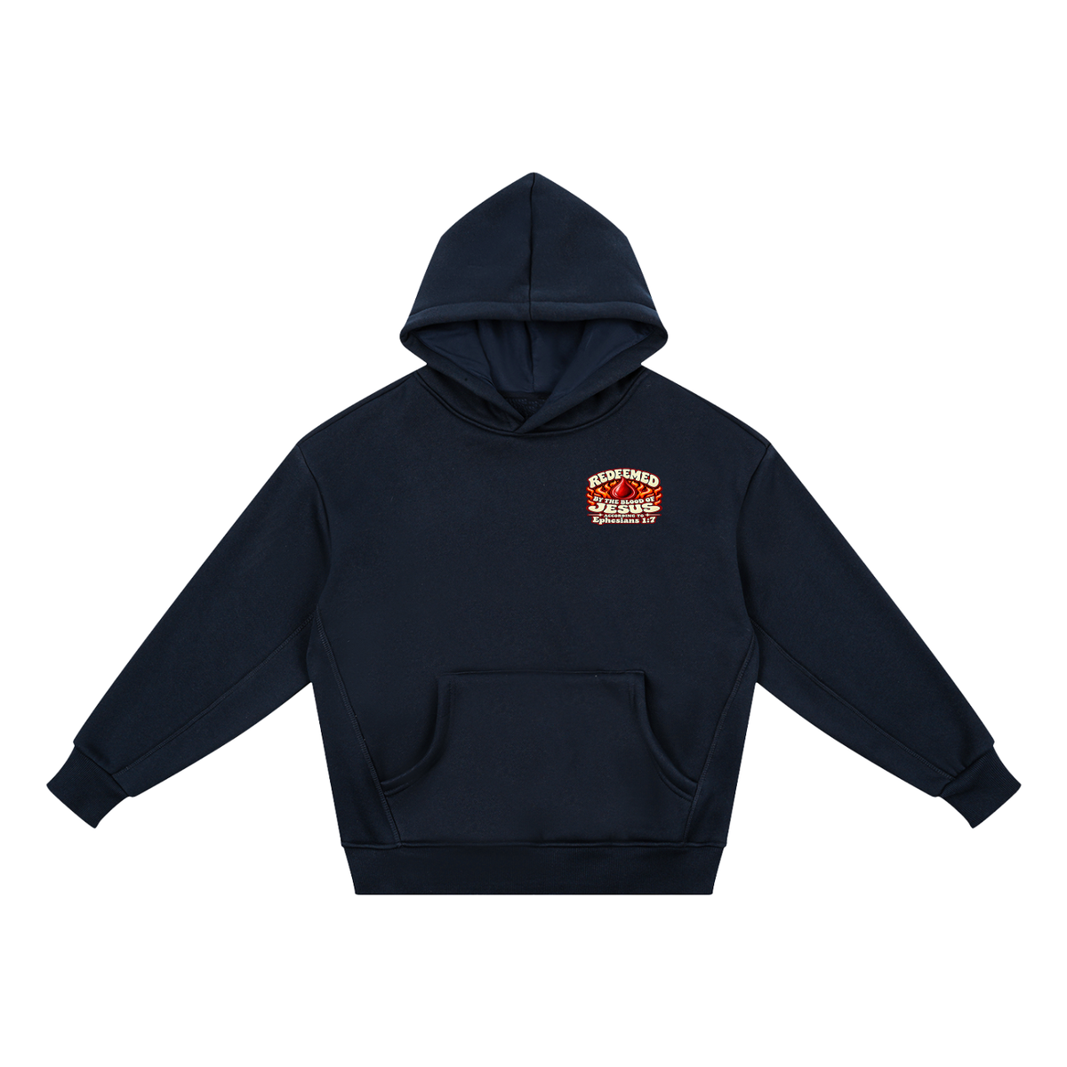 REDEEMED BY THE BLOOD OF JESUS ACCORDING TO EPHESIANS 1:7 IF YOU DON'T REPENT YOU'LL BURN FOREVER ACCORDING TO MARK 9:43-48 youth Hoodie