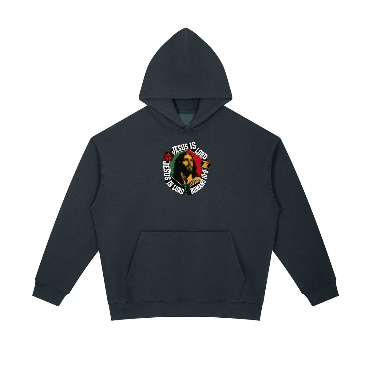 Jesus is Lord Jesus is Lord Romans 10:9 Hoodie