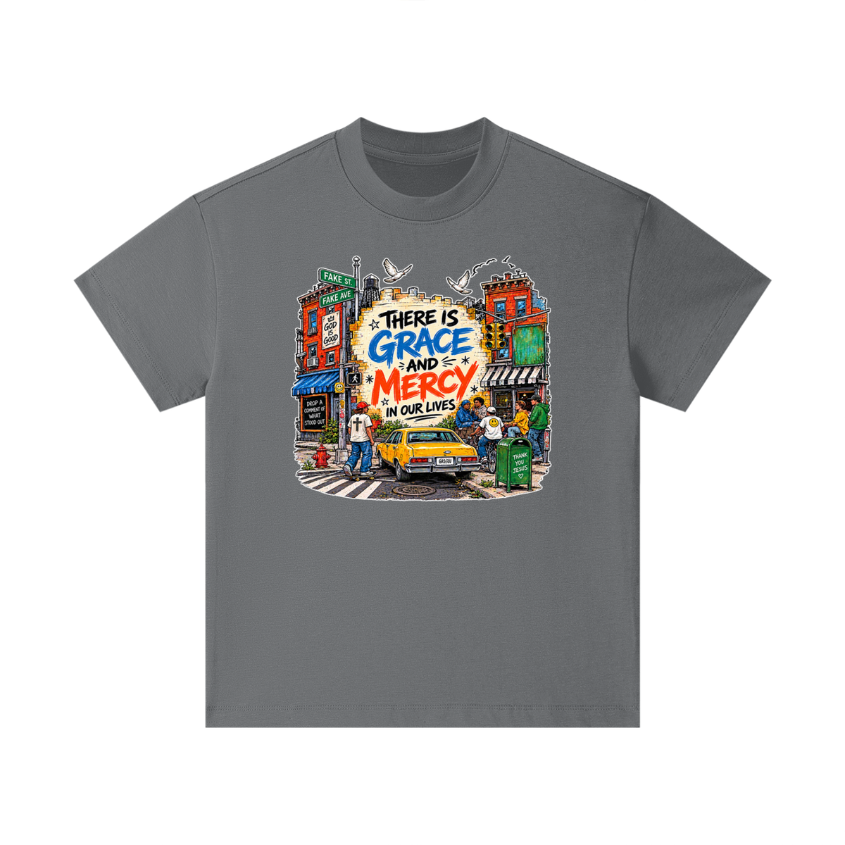 THERE IS GRACE AND MERCY IN OUR LIVES THANK YOU JESUS Kids T-Shirt
