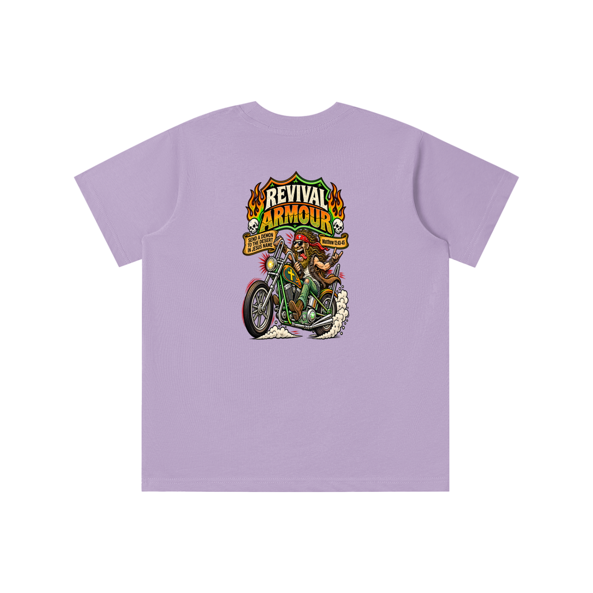 JESUS SAVES REVIVAL ARMOUR SEND A DEMON TO THE DESERT IN THE NAME OF JESUS youth T-shirt