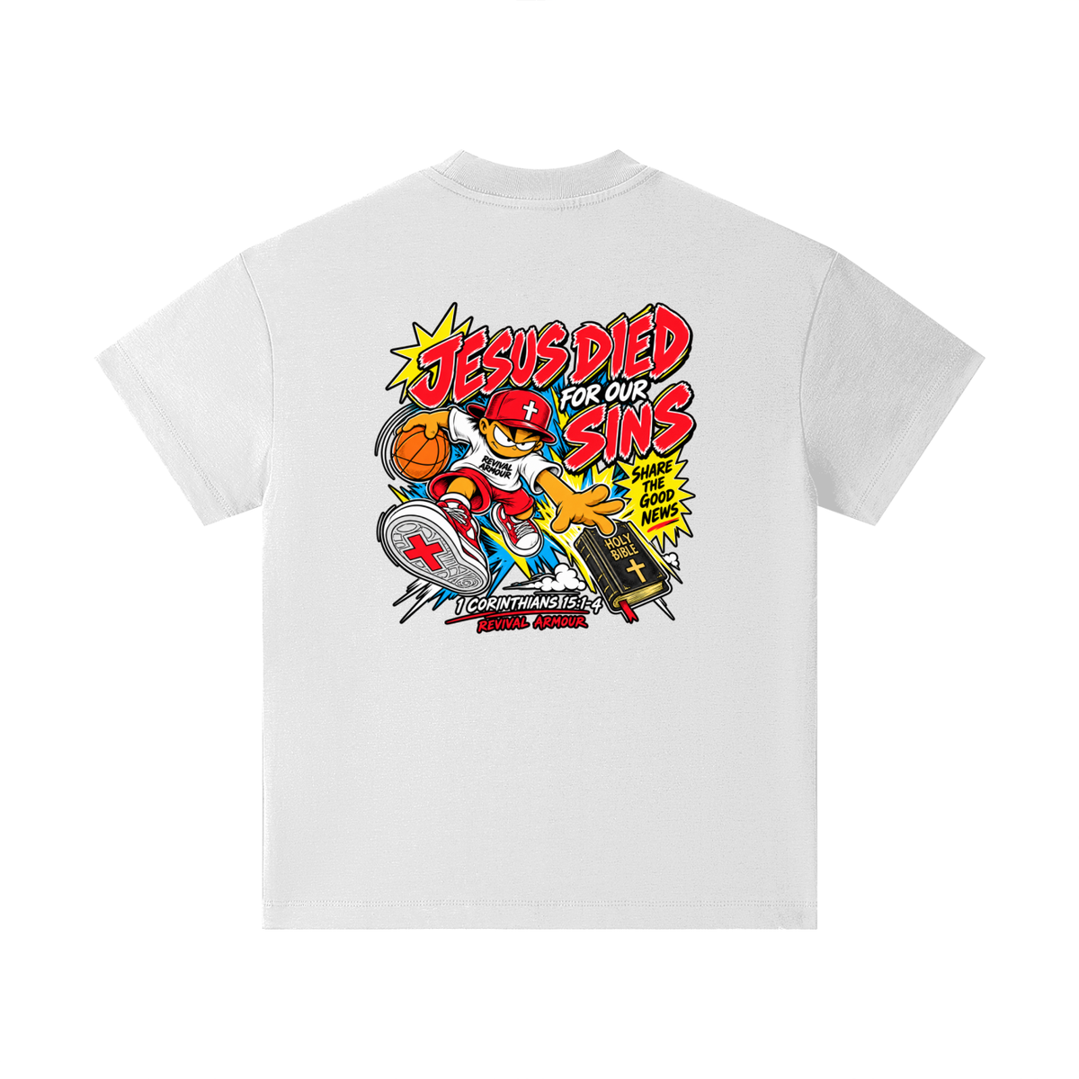 REVIVAL EST. 2026 ARMOUR JESUS DIED FOR OUR SINS Kids T-Shirt