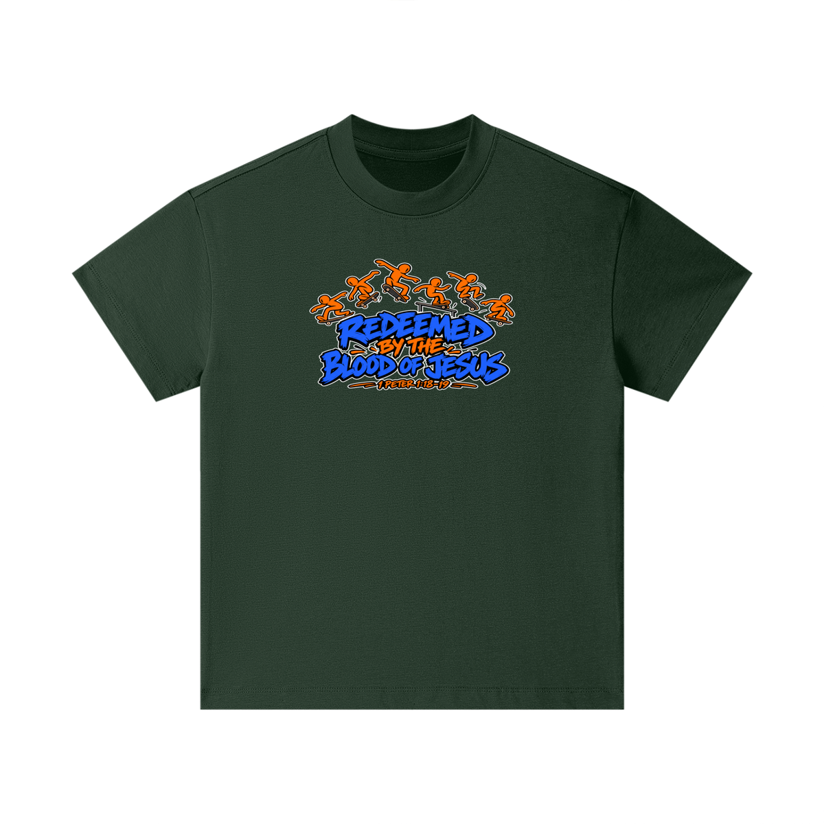 REDEEMED BY THE BLOOD OF JESUS - 1 PETER 1:18-19 - Kids T-Shirt
