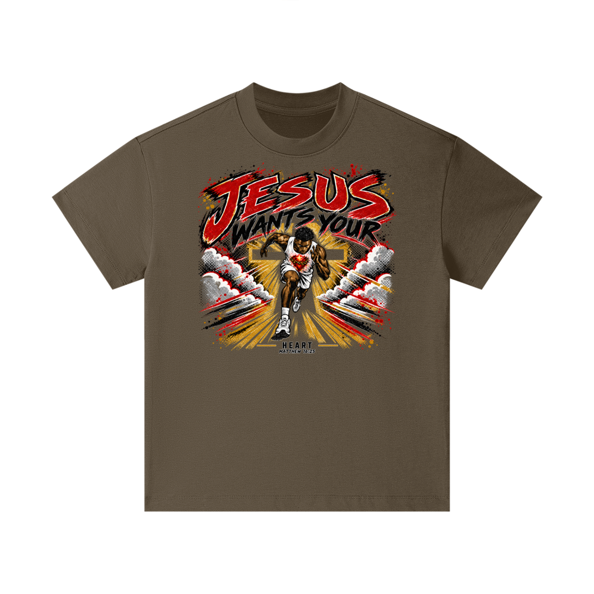 JESUS WANTS YOUR HEART MATTEW 16:25 Kids T-Shirt