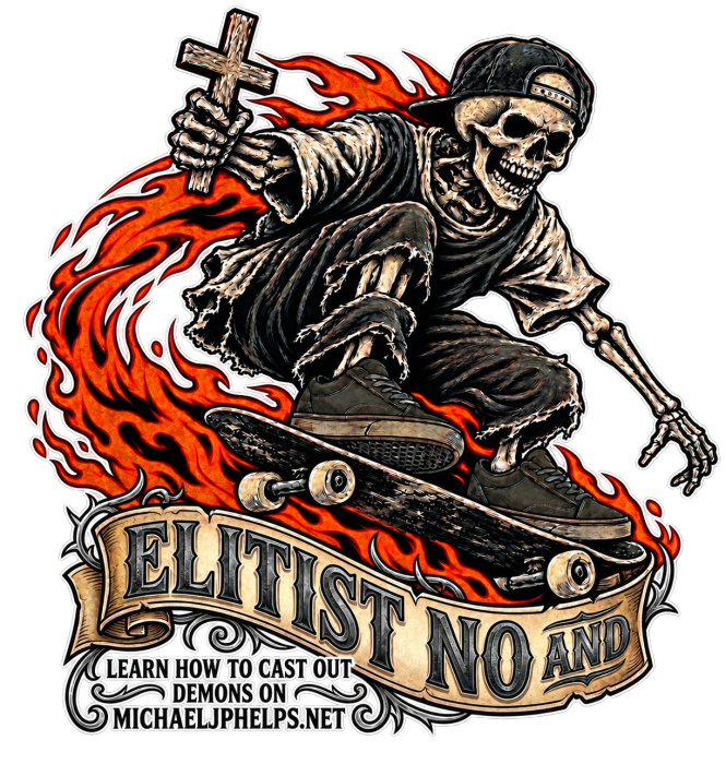 ELITIST NO AND LEARN HOW TO CAST OUT DMONS ON MICHAELJPHELPS.NET Long Sleeve T-Shirt
