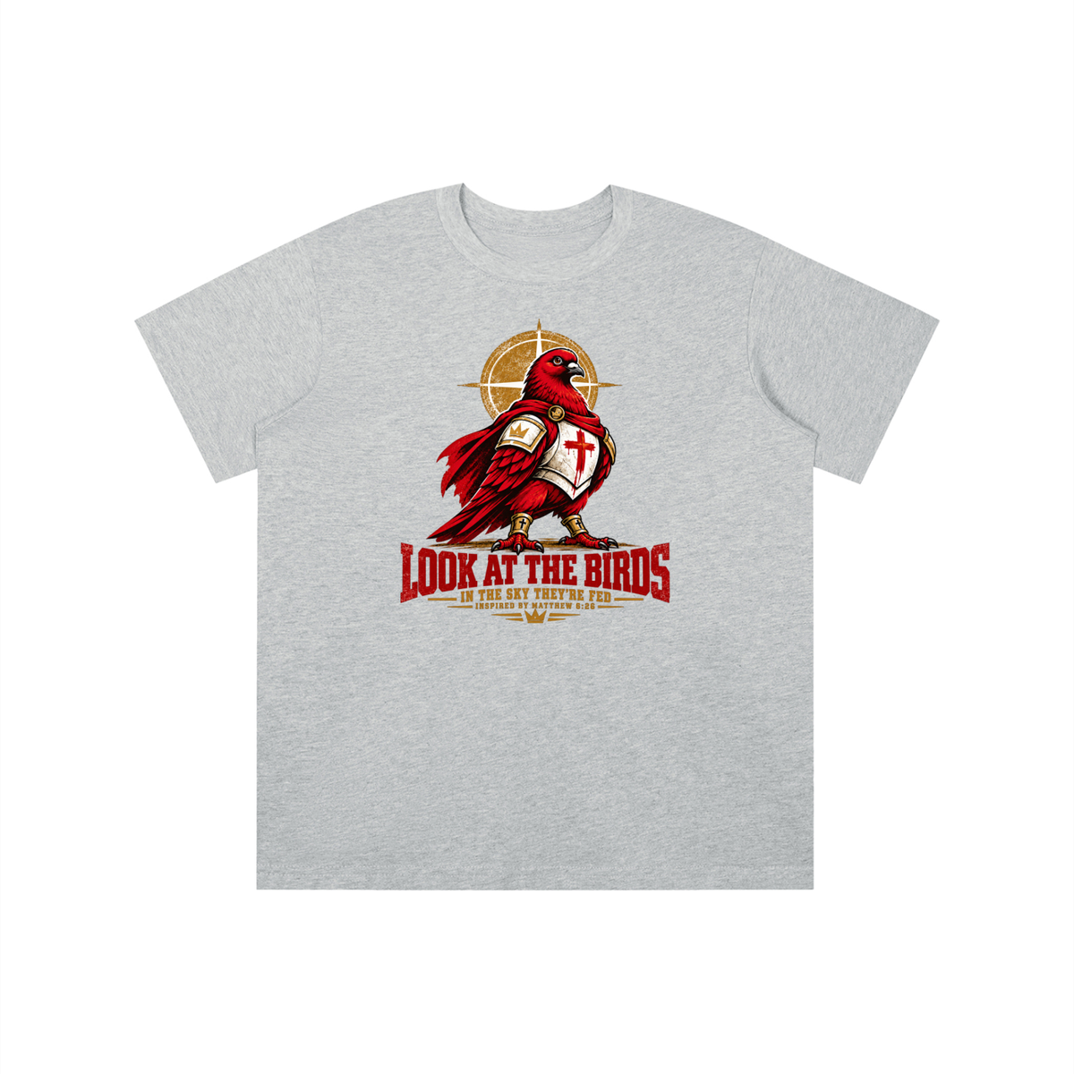 LOOK AT THE BIRDS IN THE SKY THEY'RE FED INSPIRED BY MATTHEW 6:26 youth T-shirt