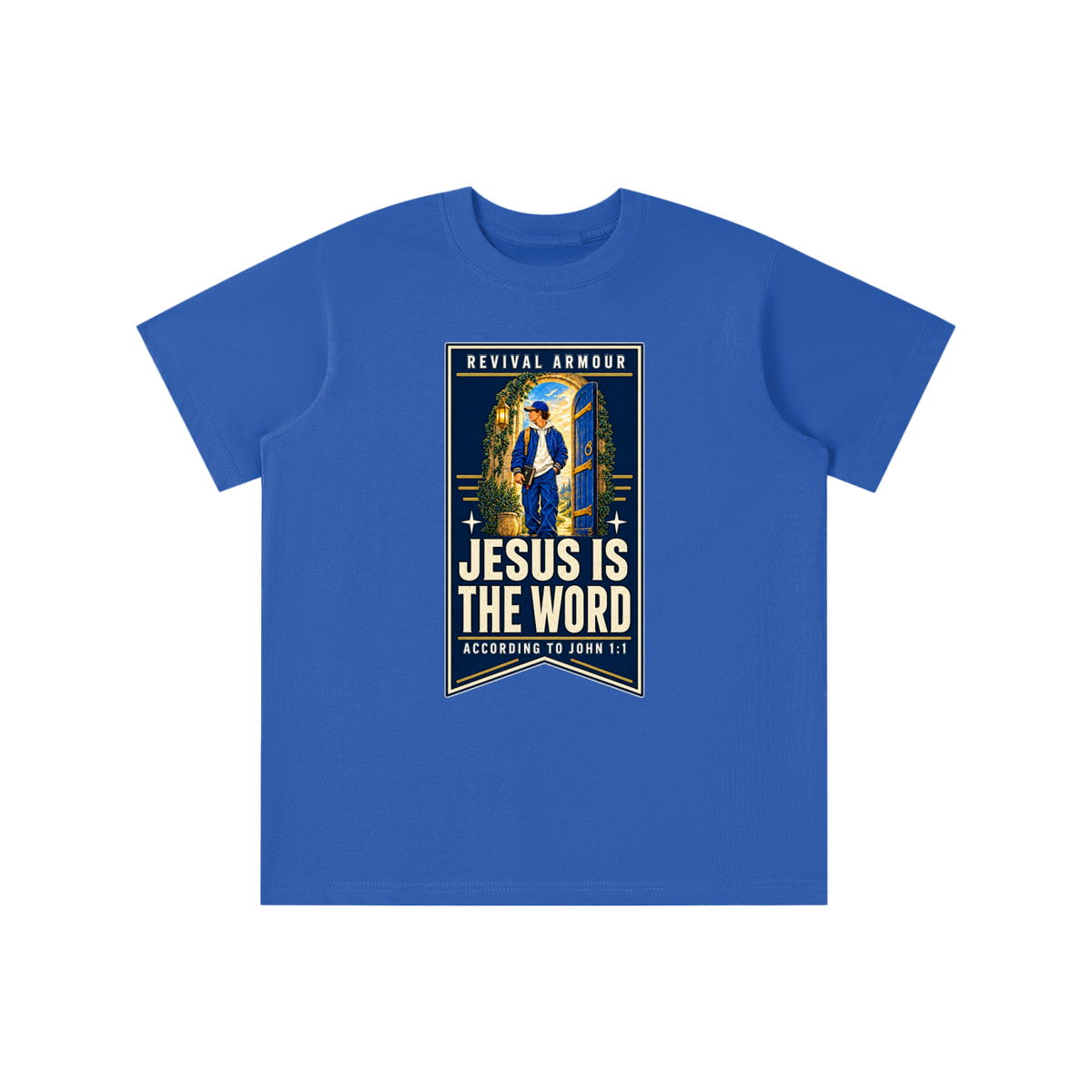 JESUS IS THE WORD ACCORDING TO JOHN 1:1 youth T-shirt