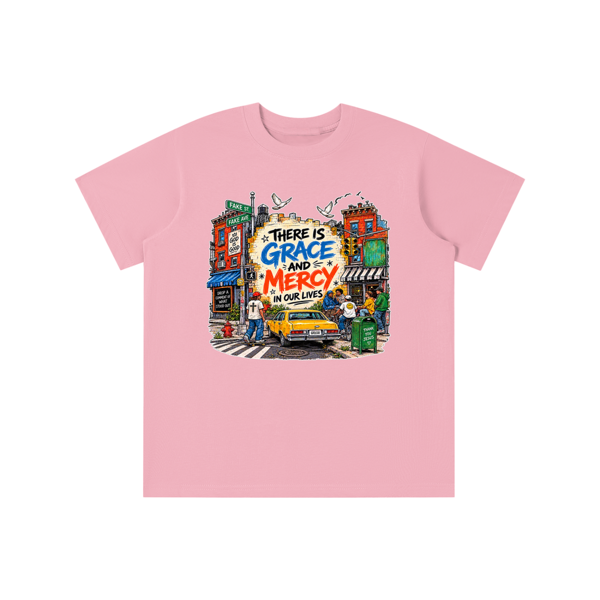 THERE IS GRACE AND MERCY IN OUR LIVES THANK YOU JESUS youth T-shirt