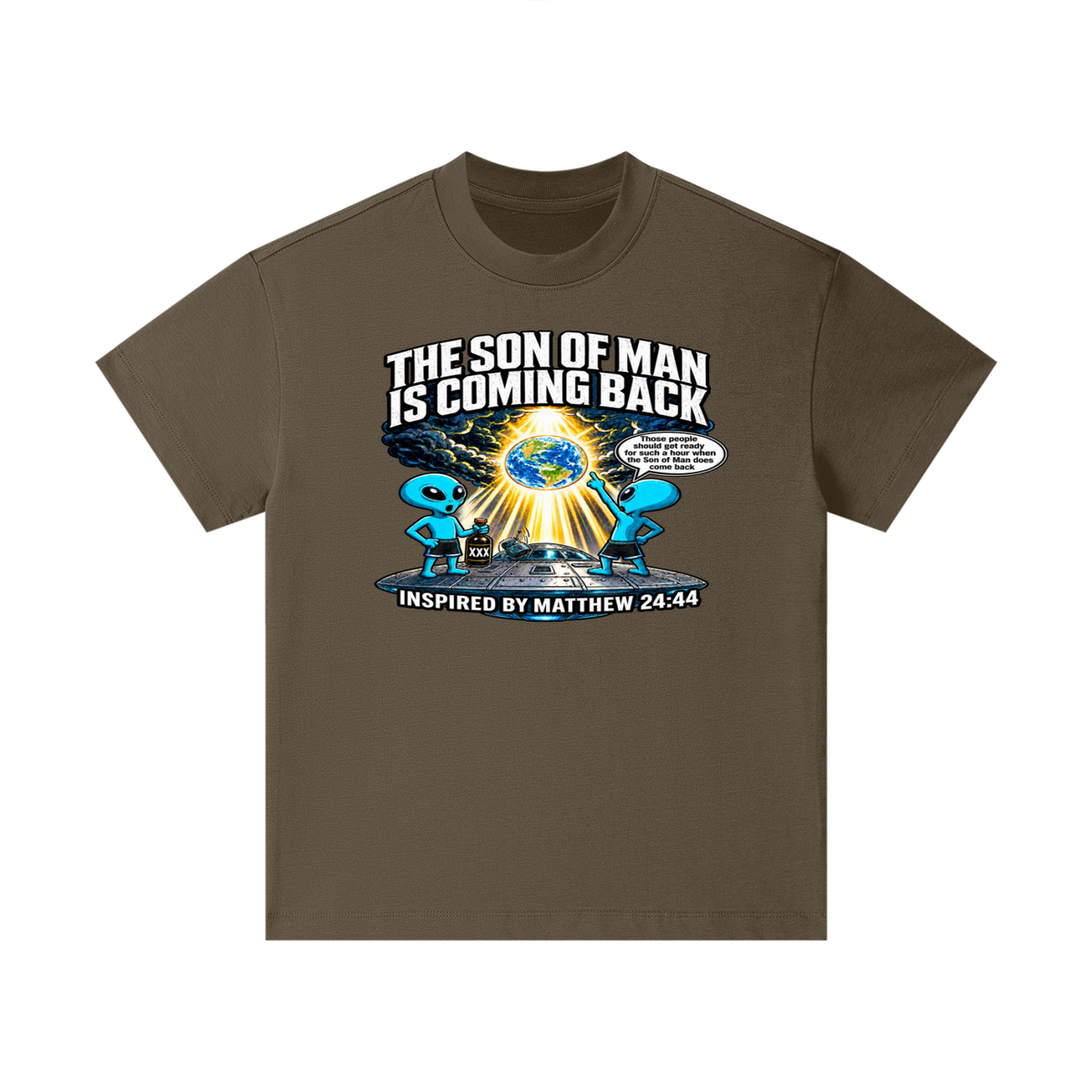 THE SON OF MAN IS COMING BACK Those people should get ready for such a hour when the Son of Man does come back INSPIRED BY MATTHEW 24:44 Kids T-Shirt