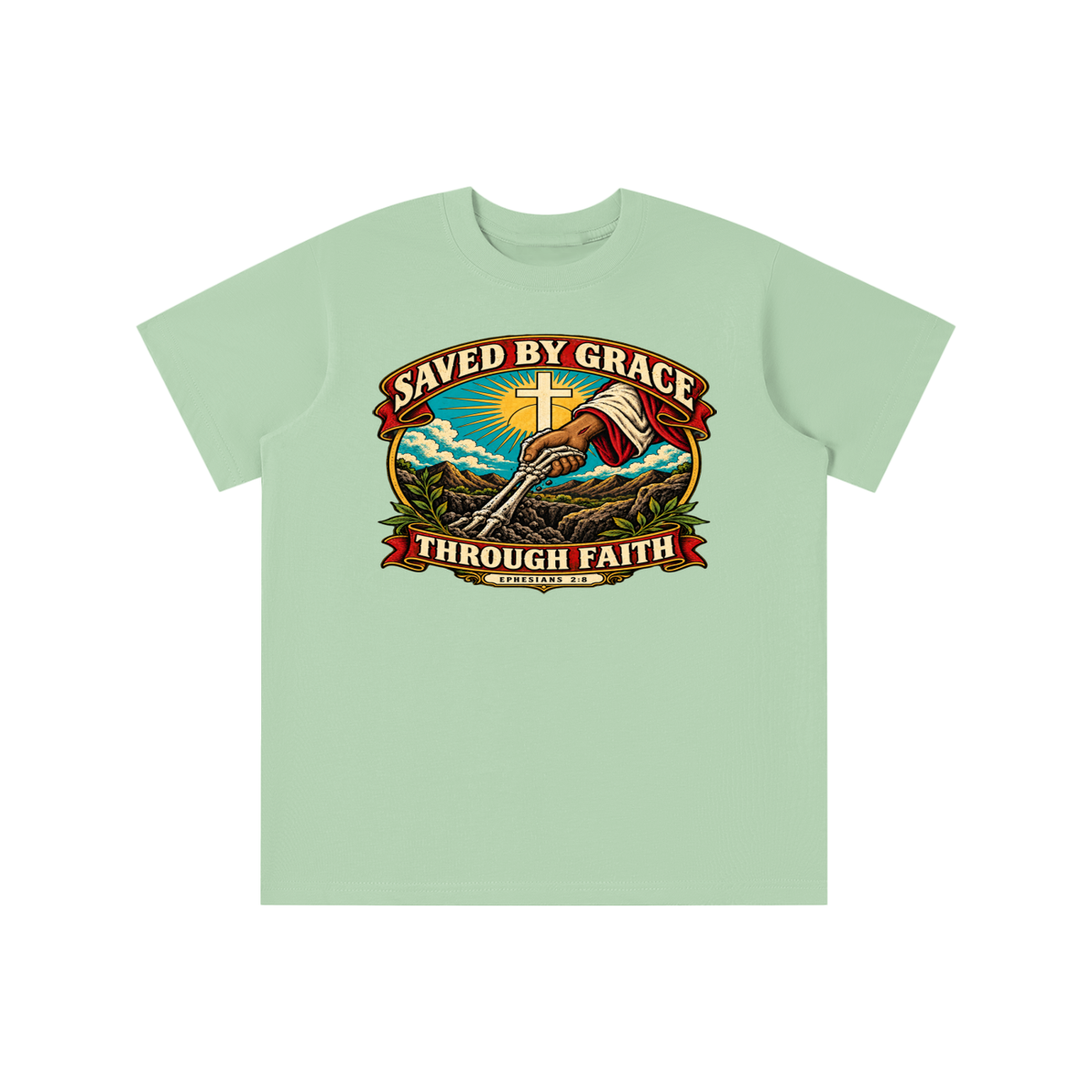 Saved by Grace through Faith youth T-shirt