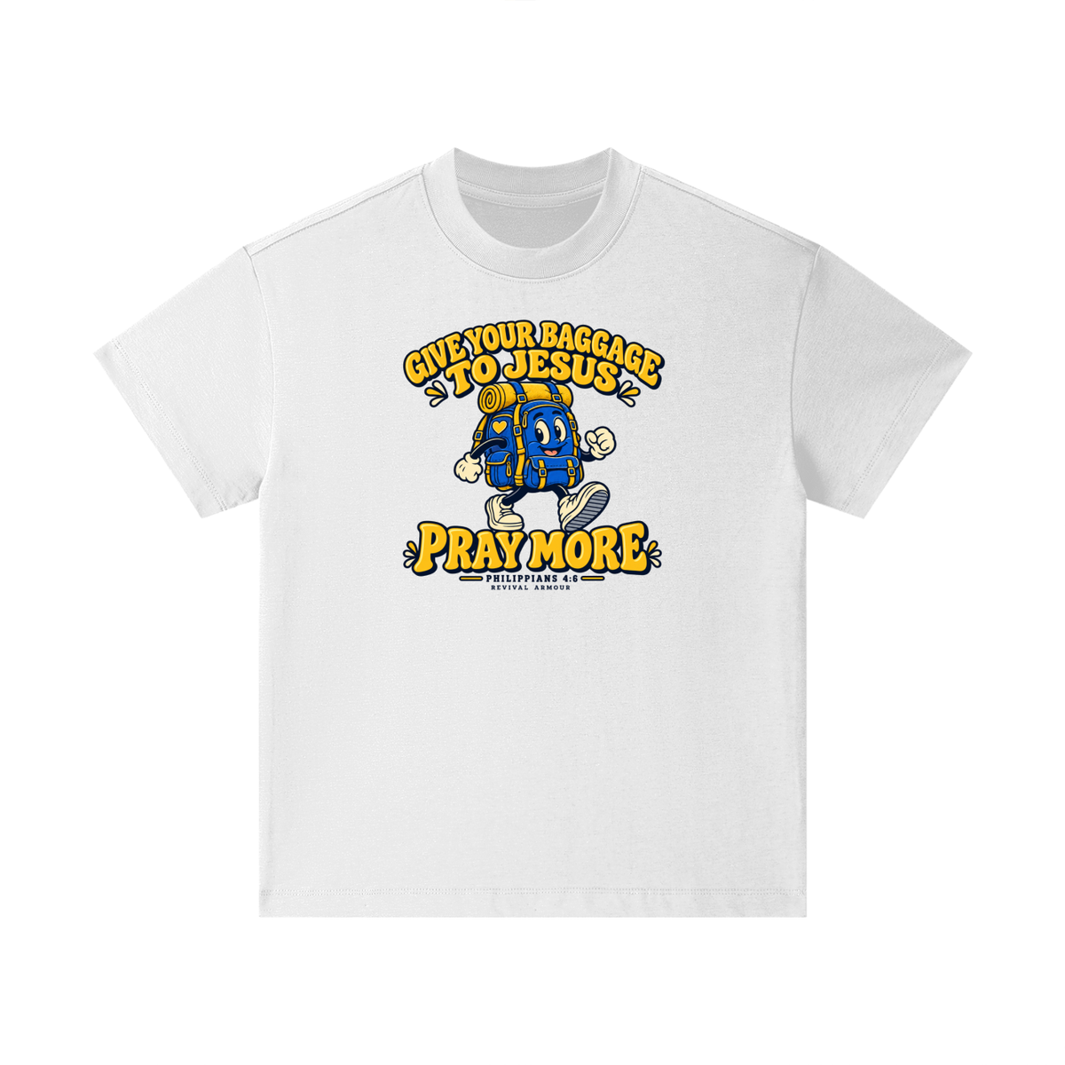 GIVE YOUR BAGGAGE TO JESUS PRAY MORE - PHILIPPIANS 4:6 - Kids T-Shirt