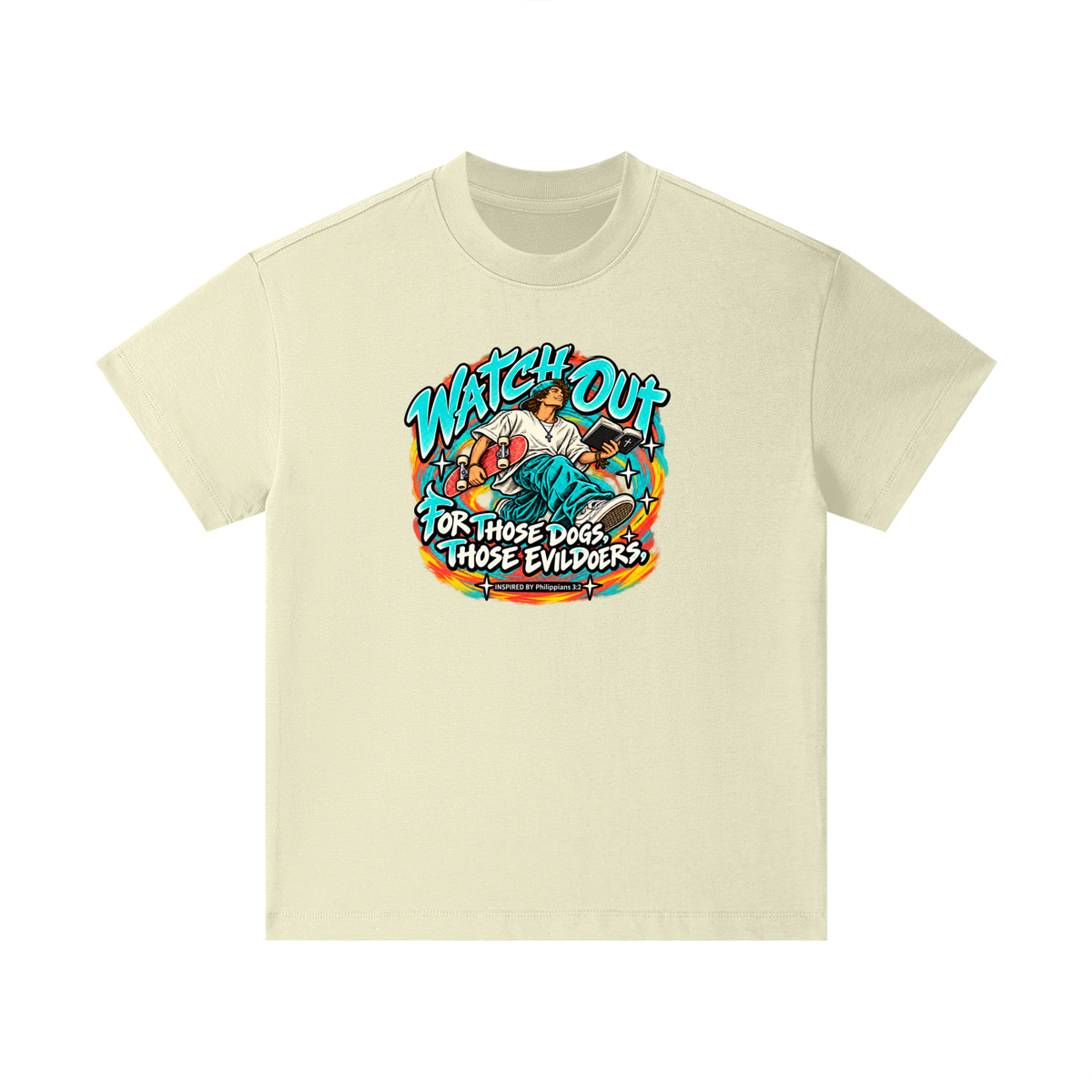 WATCH OUT FOR THOSE DOGS, THOSE EVILDOERS INSPIRED BY *Philippians 3:2* Kids T-Shirt
