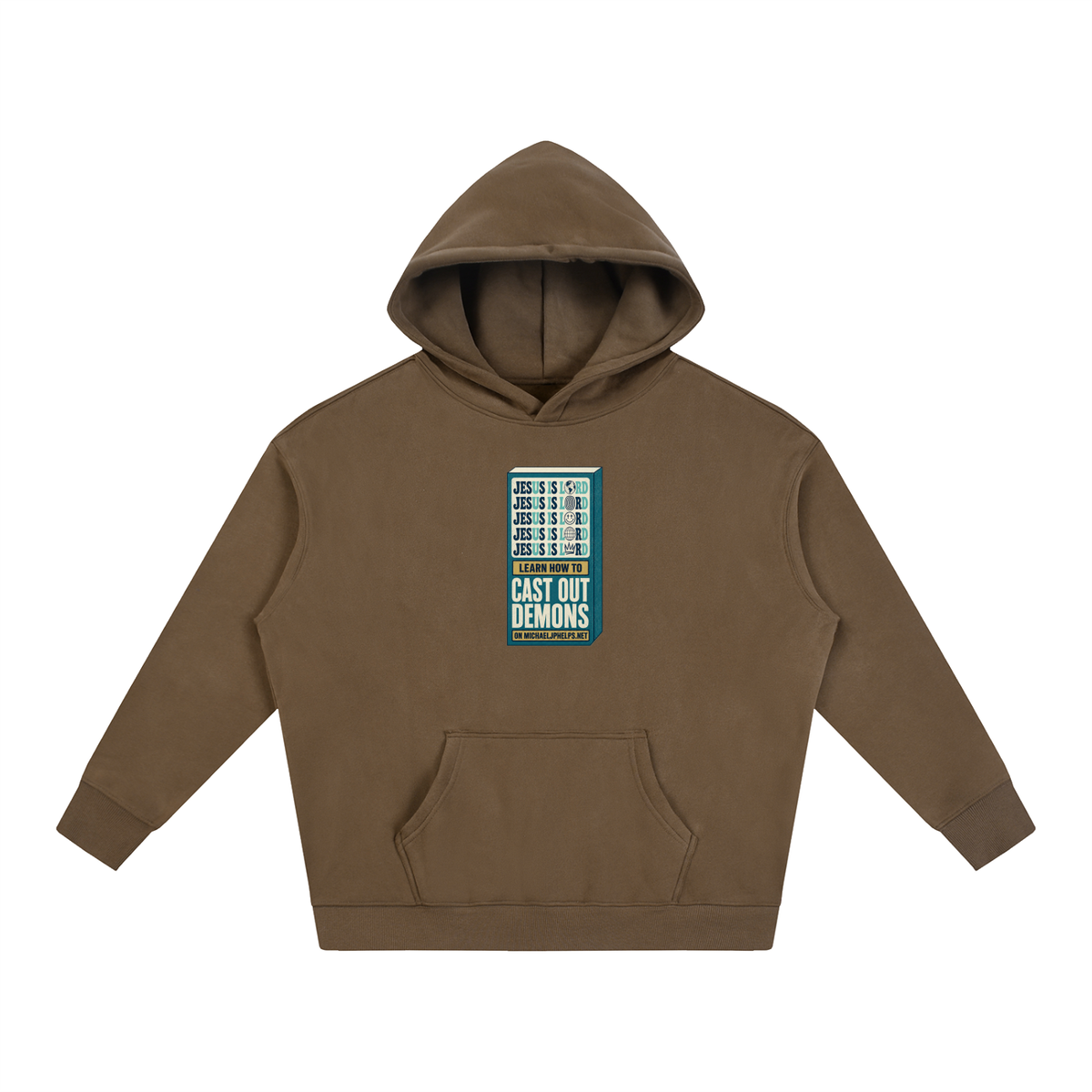 Jesus is Lord 5x Learn how to cast out demons on MICHAELJPHELPS.NET Hoodie