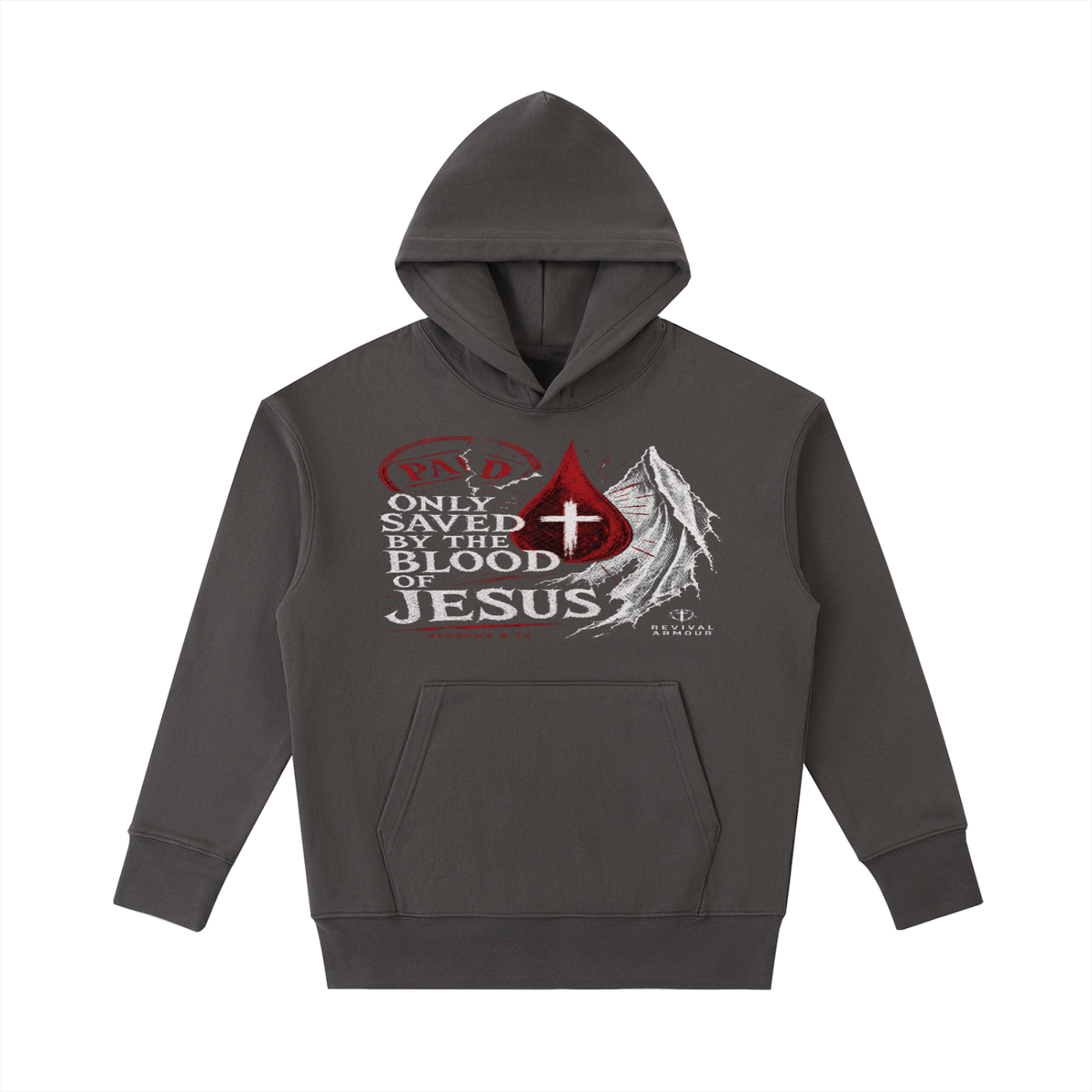 Only saved by the blood of Jesus Hoodie