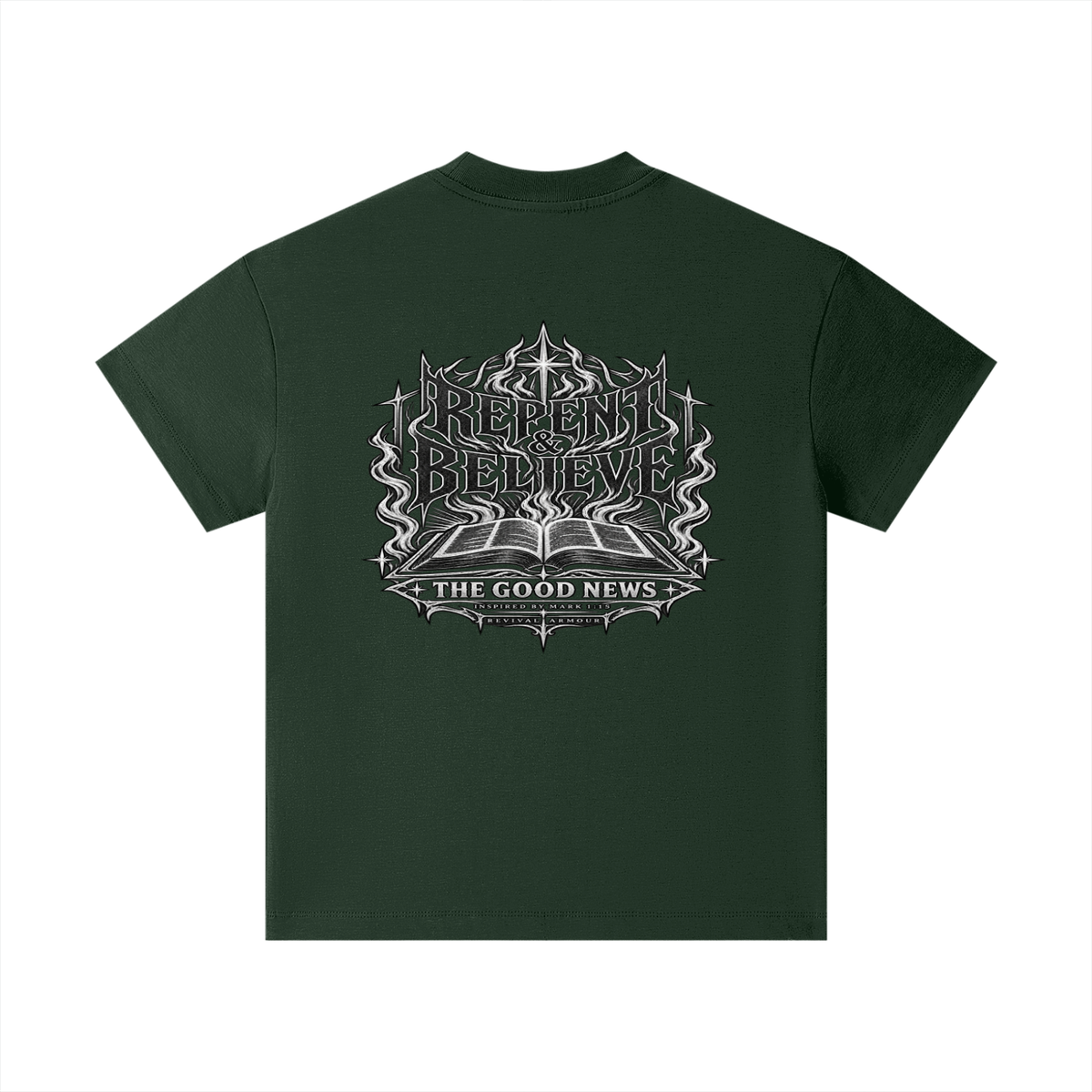REPENT & BELIEVE THE GOOD NEWS INSPIRED BY MARK 1:15 Kids T-Shirt
