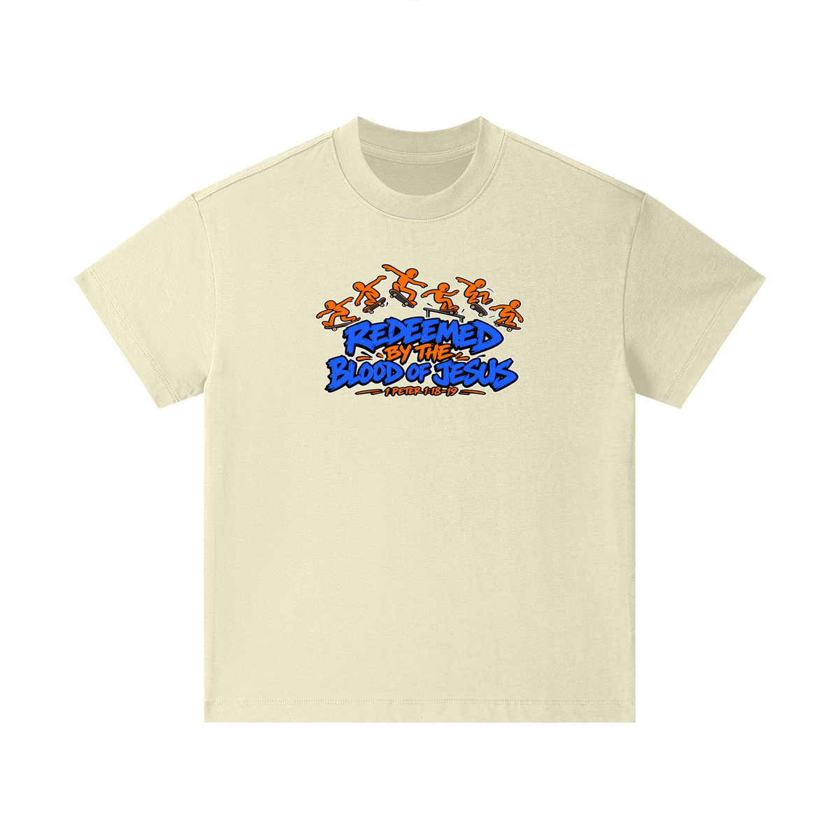REDEEMED BY THE BLOOD OF JESUS - 1 PETER 1:18-19 - Kids T-Shirt