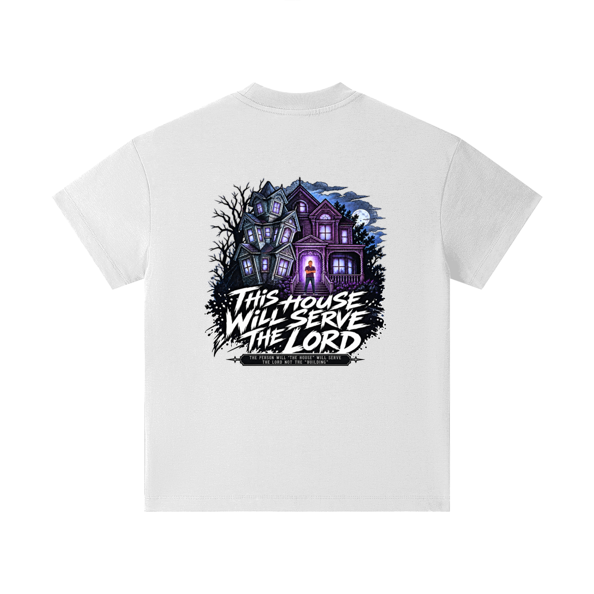 JESUS IS LORD ACCORDING TO JOHN 10:30 THIS HOUSE WiLL SERVE THE LORD THE PERSON WILL "THE HOUSE" WILL SERVE THE LORD NOT THE "BUILDING" Kids T-Shirt