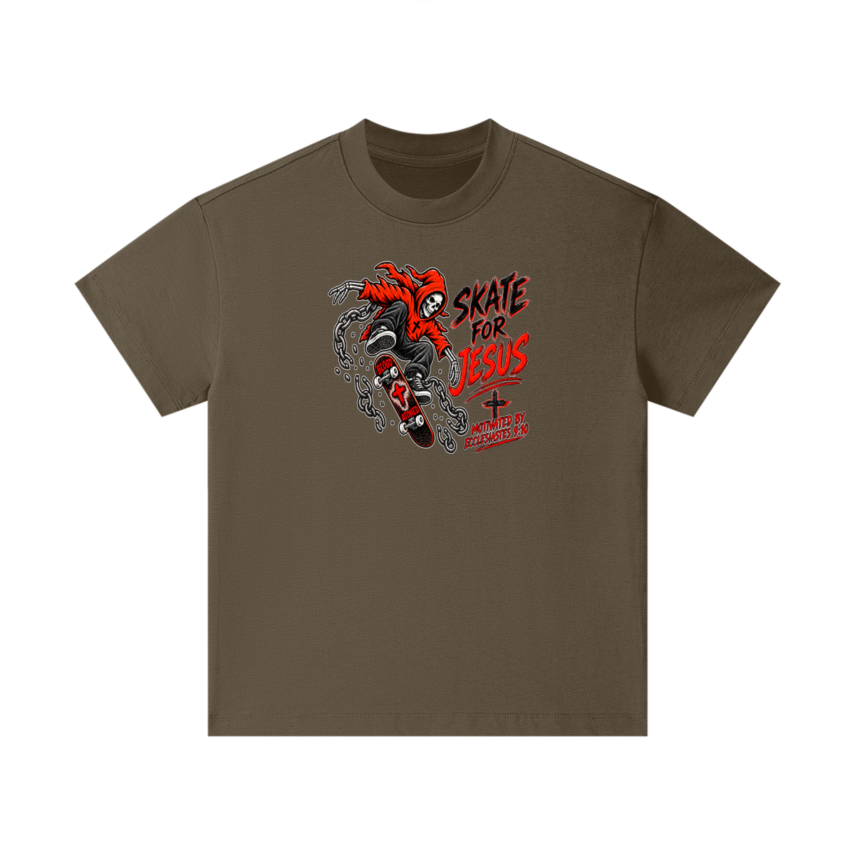 SKATE FOR JESUS MOTIVATED BY ECCLESIASTES 9:10 Kids T-Shirt