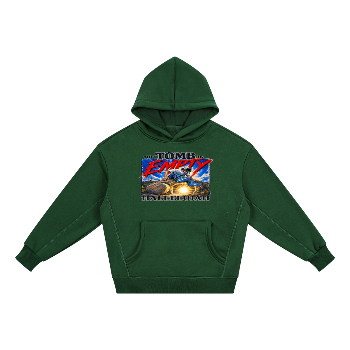 THE TOMB IS EMPTY HALLELUJAH youth Hoodie